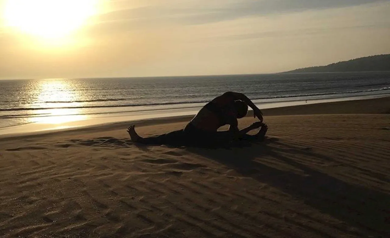 Yoga Coucher De Soleil Jpg